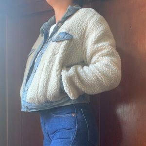 Pilcro Sherpa Denim Jacket